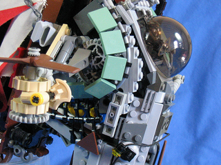 Illustration for article titled Steampunk LEGO Jabba Barge, Slave I and Other Amazing Steam Wars Models